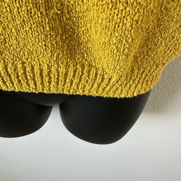 Anthropologie Mustard Textured Knit Top - Picture 4 of 10